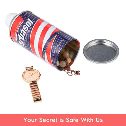 Barbasol Diversion Safe stash can with Smell Proof Bag