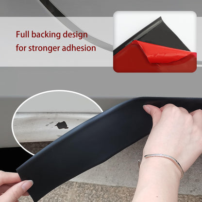 13Ft*3.15In Side Skirts for Cars Anti-Scratch,Self-Adhesive Side Skirt Rubber Edge Trim for 4 Car Doors&Bumper Protector,Universal Car Door Edge Protector Cars Accessories