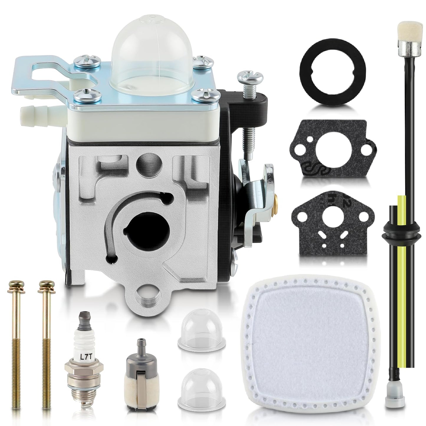 AUTOKAY PB-2520 Carburetor Tune Up Kit for Echo PB2520 PB-2520 Leaf Blower with Carb Air Filter Kit Replaces A021004700 A021000722 A021000723 with A226002160 Air Filter & Gaskets