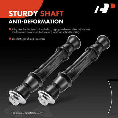 A-Premium 2Pcs Front Sway Bar Links Stabilizer Bar Links, Compatible with Chevrolet & GMC & Cadillac - 2004-2019 - Silverado 1500 Sierra 1500 Tahoe Suburban 1500 Avalanche Yukon Escalade
