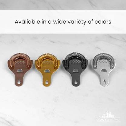 A Bar Above Hawthorne Strainer for Cocktails – Bar Strainer Cocktail w/High Density Spring – Mirrored Stainless Steel Finish Drink Strainer - Cocktail Strainer for Boston Shakers & Mixing Glasses