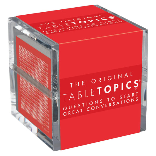TableTopics - The Original Conversation Starter Cards - 135 Questions to Break The Ice & Build Connection with Friends, Family, & Coworkers - at Home, Parties, & Meetings