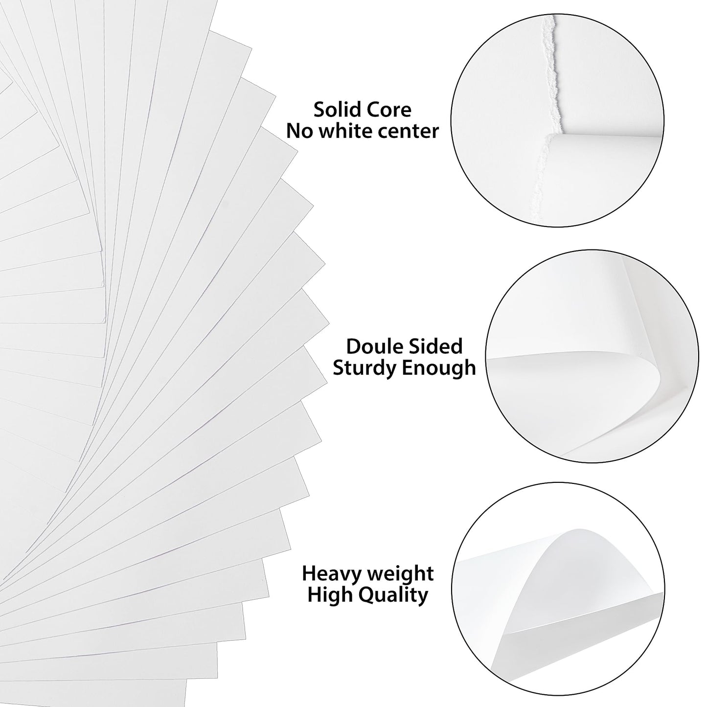 120 Sheets White Cardstock - 8.5” x 11” Letter Size Cover Card Stock 85lb Heavyweight Paper Thick Paper for Scrapbooking, Crafts, Business Cards, Invitations PAP03WH