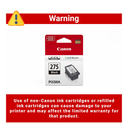Canon PG-275 Black Ink Tank, Compatible to PIXMA TS3520, TS3522 and TR4720 Printers