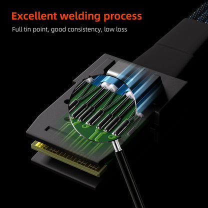 OIKWAN Mini SAS to 4 SATA Cable, 36 Pin SFF 8087 Host/Controller to 7 Pin SATA Target/Backplane, Compatible with PERC H310, RAID Controller 3Feet(2 Pack)