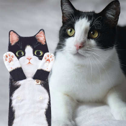AGRIMONY Cat Funny Hand Towels for Bathroom Kitchen- Cute Decorative Cat Mom Dad Decor Hanging Face Towel Absorbent Soft- Easter Mothers Day Birthday Housewarming Funny Gifts for Women Mom Cat Lovers