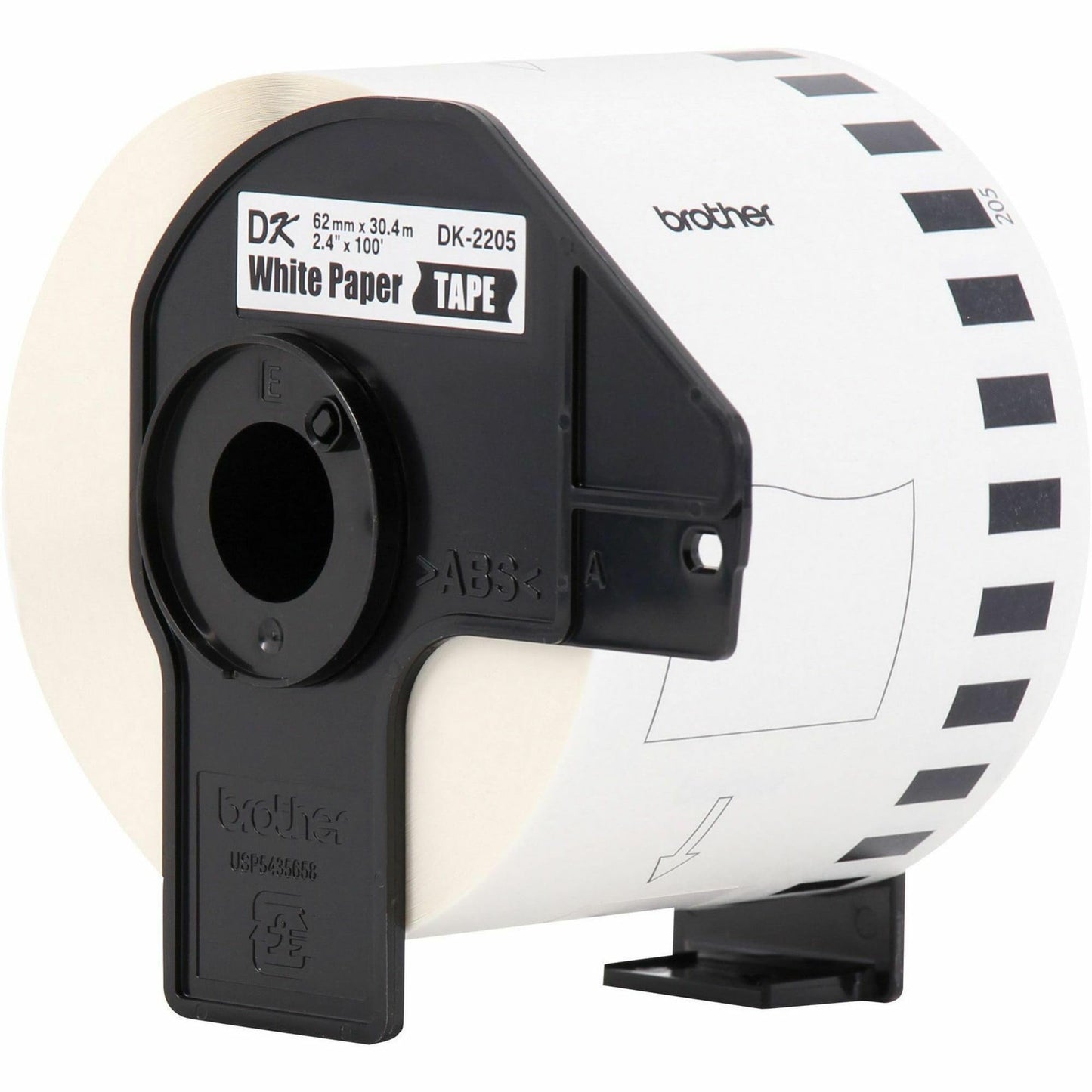 Brother Genuine, DK-2205 Continuous Paper Label Roll, Cut-to-Length Label, 2.4” x 100 Feet, (1) Roll Per Box