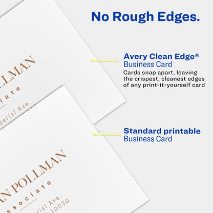 Two-Side Printable Premium Clean Edge Business Cards