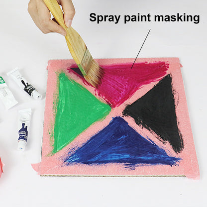 BOMEI PACK Pink Painters Tape 24mm x 55yds, 6Rolls Masking Tape for General Painting