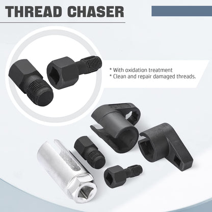 DASBET 5 Piece 3/8" Drive Oxygen Sensor Wrench Socket Set
