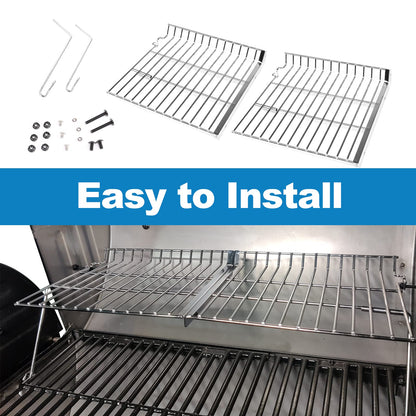Uniflasy Grill Warming Rack for Char Griller 5050, 5650, 3001, 2223, 5072, 2823, 3030 Grills, Grill Warming Grate for Chargriller 5050 5650 Gas & Charcoal Grill