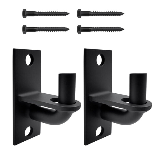 Wall Mount Gate Hinges 2 Pack Farm & Chain Link Gate Hinges with 5/8'' Pin, Heavy Duty Outdoor Metal for Fence Posts