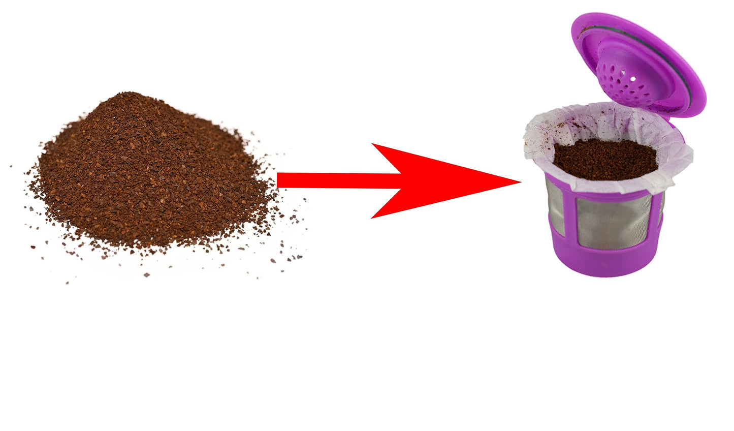 canFly Disposable K-Cup Paper Filter for Keurig Single Cup Coffer Filters Compatible with Ekobrew, EZ-Cup and Other Reusable K-Cup Filters (300 Count)