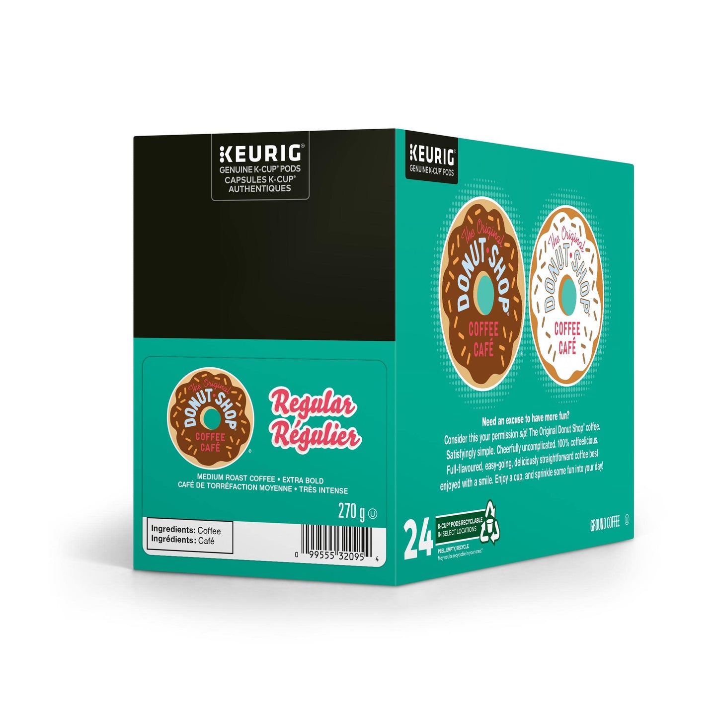 The Original Donut Shop Extra Bold K-Cup Coffee Pods, 24 Count For Keurig Coffee Makers