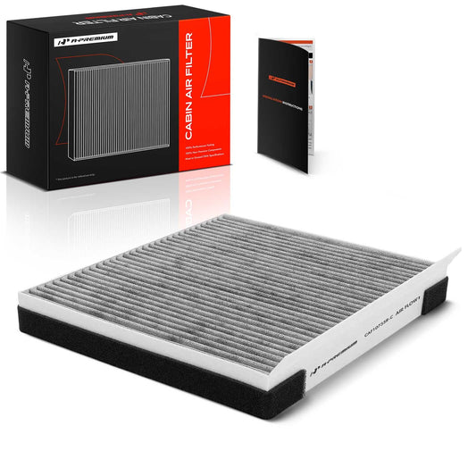 A-Premium Cabin Air Filter with Activated Carbon Compatible with Hyundai, Kia & Genesis Vehicles - Santa Fe, Genesis, Telluride, Stinger, G80, G70, Equus, G90, K900, GV80 - Replace# 97133-3M000