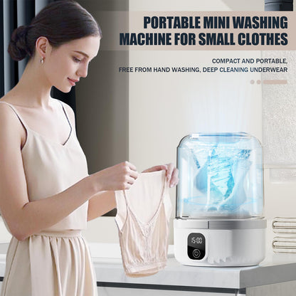 Underwear washing Machine, Portable Mini WashingMachine Rechargeable Underwear Washer Deep Cleans Small Clothes for Apartment, Dorm, Rv, Travel & Hotel Use