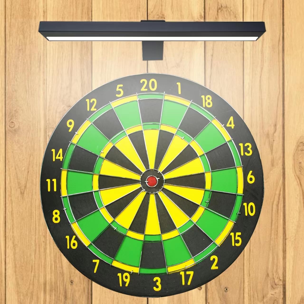 Wireless Picture Lights，Art Display Light Rechargeable with Remote Control，Dimming and Timer 3 Lighting Modes，16 Inch Dartboard Light for Paintings Picture Frame (Black)
