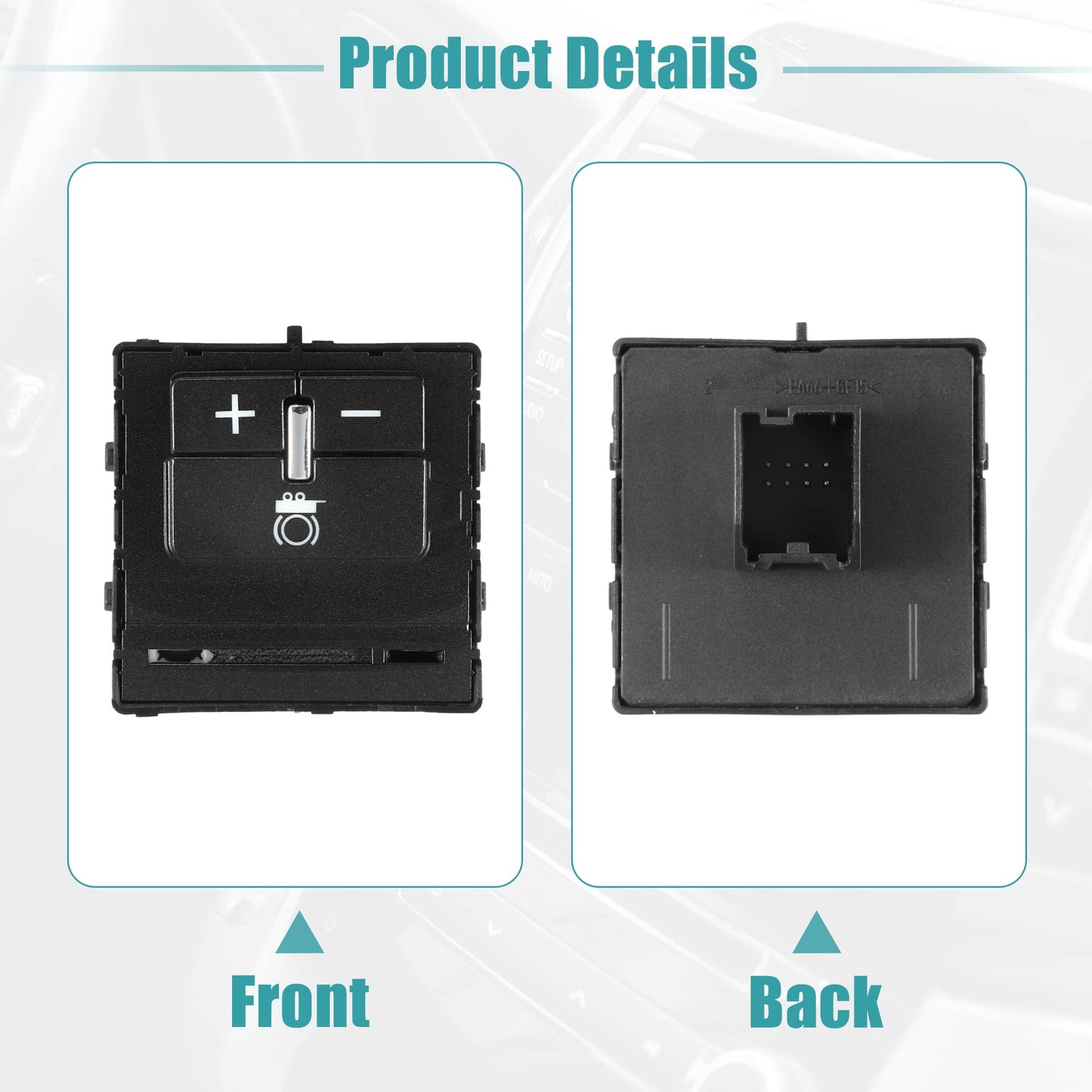 ACROPIX Car Trailer Brake Control Switch Car Accessories Fit for Chevrolet Colorado - Pack of 1 Black