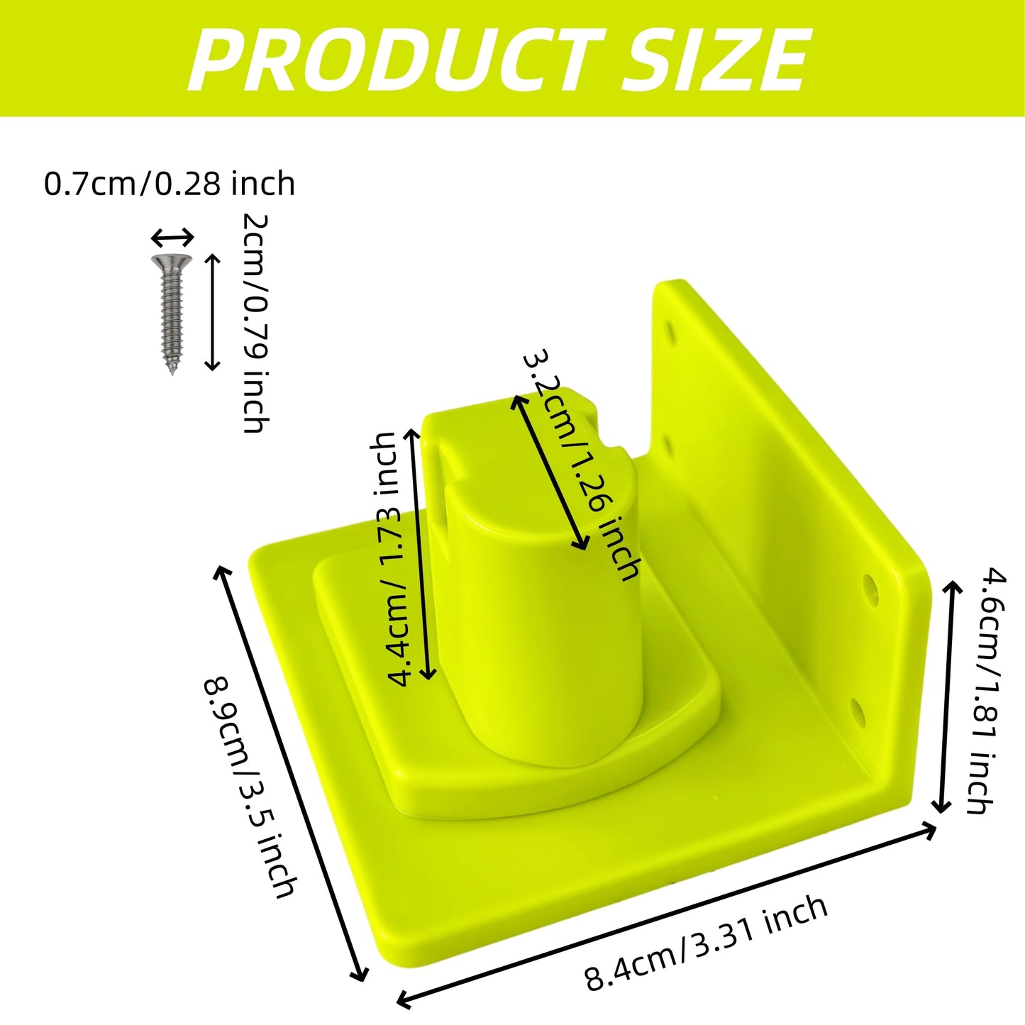 Ryzljss 10 Pack Tool Drill Mount Holder Compatible for Ryobi 18V Tool Holder Dock Hanger with 40 Screws Tool Drill Hanger Organizer