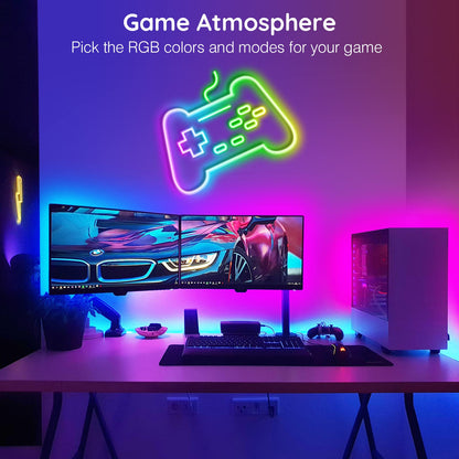 AILBTON Led Neon Rope Lights 32.8Ft,Control with App/Remote,Flexible Led Rope Lights,Multiple Modes,IP65 Outdoor RGB Neon Lights Waterproof,Music Sync Gaming Led Neon Strip Lights for Bedroom
