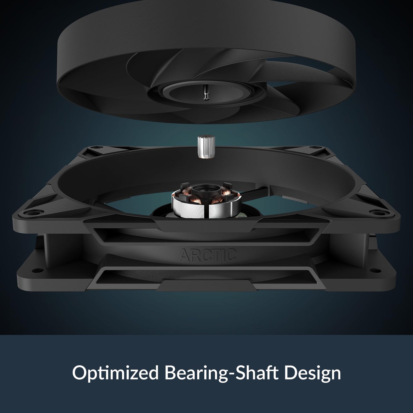 Arctic P14 Pro PST - Powerful Premium Fan, 140 mm PWM Fan with Y-Cable Splitter, 400-2500 RPM, 0 RPM <5% PWM, Fluid Dynamic Bearing, 4-Pin - Black
