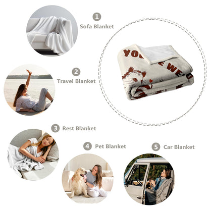 Purdicra Best Friend Birthday Gifts for Women Friendship, Friendship Gifts for Best Friend Women, Cozy Best Friends Throw Blanket, Cute Raccoon and Opossum Blanket 60"x50"