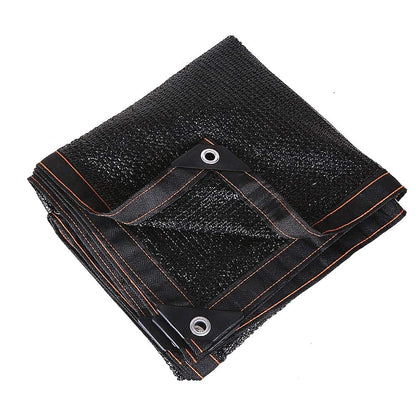 90% Black Sun Mesh Shade Sunblock Shade Cloth UV Resistant Net with Grommets for Patio Pergola RV Awning (6.5x16ft)