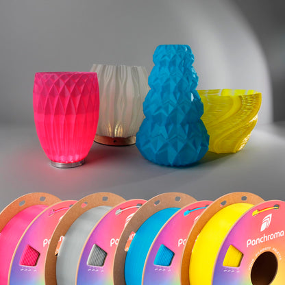 Polymaker Panchroma Gradient Translucent Rainbow PLA Filament 1.75mm, 3D Printing PLA Filament 1kg Spool (2.2lbs) - Panchroma High Translucency Multicolor 1.75mm 3D Printer PLA Filament