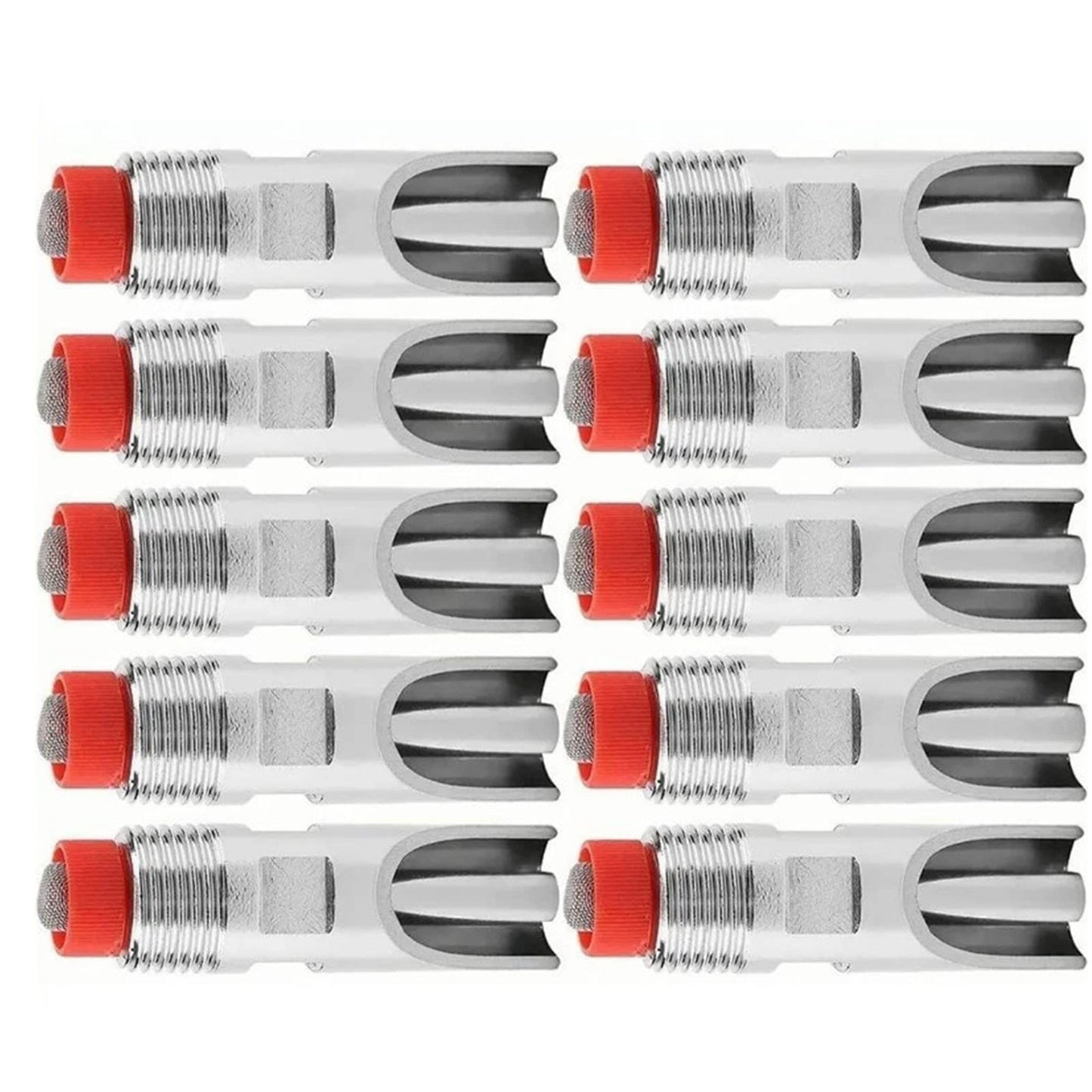 10 Pcs Stainless Steel Nipple Waterer, Automatic Poultry Waterers for Cattle Horses Pigs Sows Dogs Prevent Leakage Poultry Watering Drinker Nipple