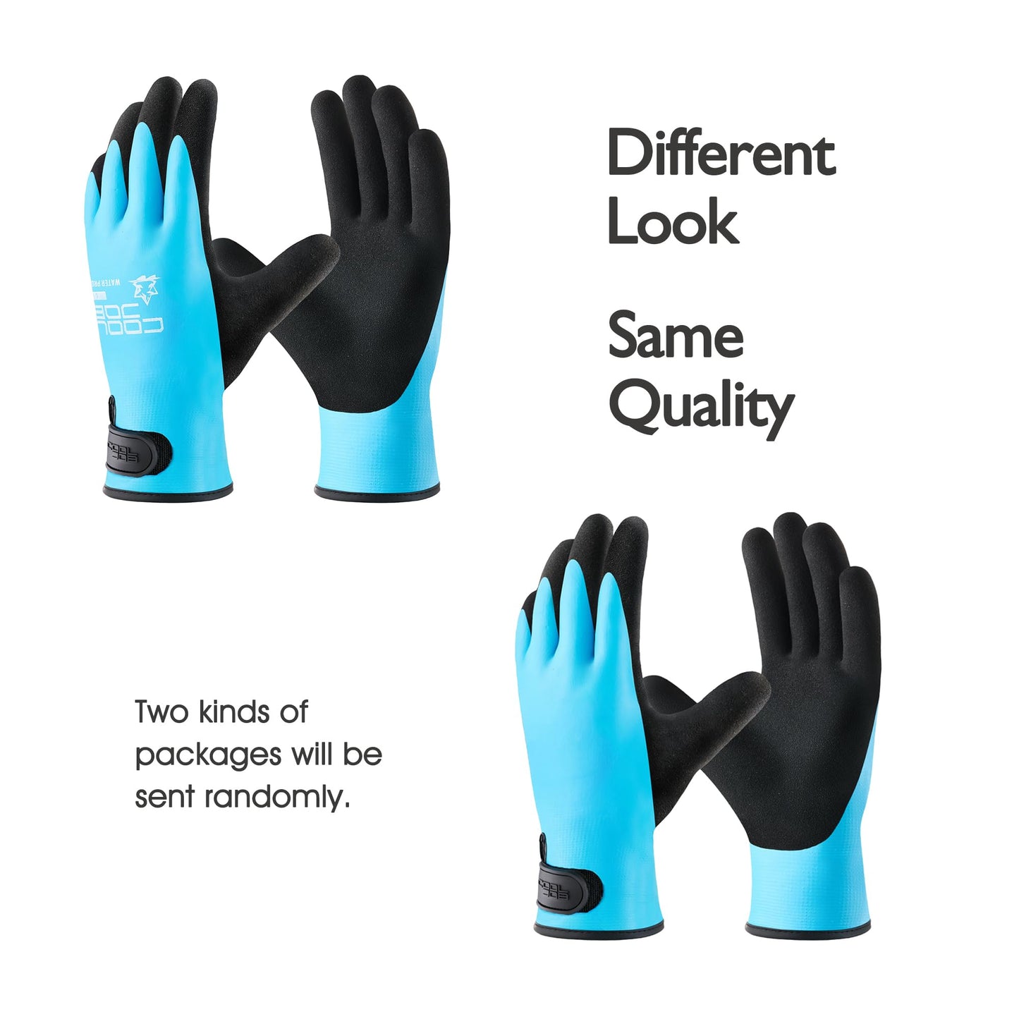 COOLJOB 100% Waterproof Winter Freezer Gloves for Men & Women, Full Rubber Coated, Thermal for Gardening Fishing Construction, Warehouse Cold Refrigeration House, Large
