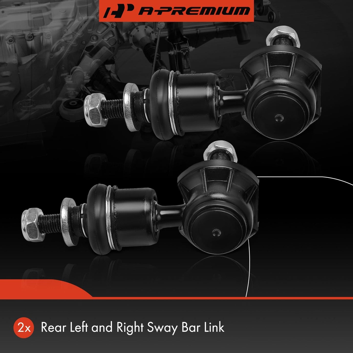 A-Premium 2 x Rear Sway Bar Links Stabilizer Bar Links, Compatible with Mazda 3 2004-2013, 3 Sport 2009-2013, 5 2006-2017, Volvo C70 2006-2013, C30 2007-2013, S40 2004-2011, V50 2005-2011