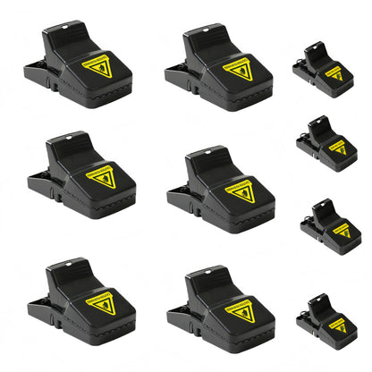10 Pack Mouse Trap 6 Large Rat Traps 4 Small Mice Traps Snap Traps for Indoor and Outdoor Use for Home, Restaurant ，Factory，Bedroom, Kitchen