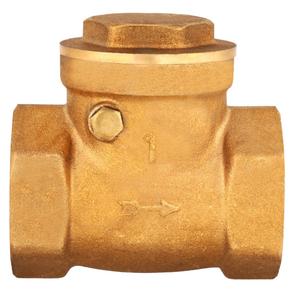 1" Swing Check Valve DN25 Female Thread Brass Non-Return Swing Check Valve 232PSI Prevent Water Backflow