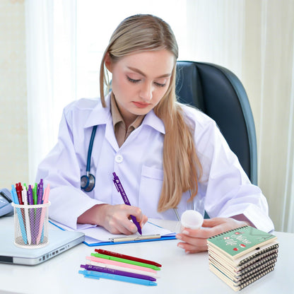 12 Pcs Nurse Appreciation Gift Set Nursing Week Thank You Gifts Inspirational Spiral Notebooks Motivational Ballpoint Pens Bulk for Healthcare Workers Nurses Graduation Nurse Week Appreciation Gifts