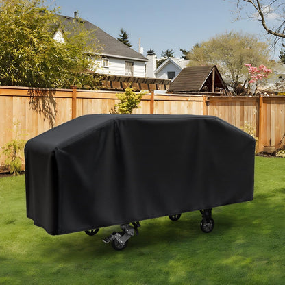 420D Griddle Cover 36 Inch Griddle and More 4-Burner Flap Top Grills - Waterproof, Lightweight, Durable - Click-Close Straps - Black