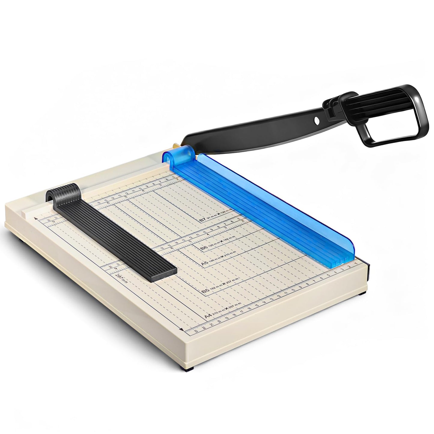 Paper Cutter, Guillotine Paper Cutter 12 Inch A4 Cutting Length, 12 Sheet Capacity, Paper Trimmer Slicer with Safety Protection Device for Cardstock, Photos, Crafts