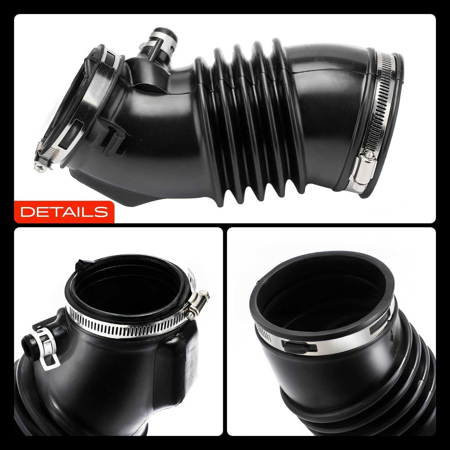 A-Premium Engine Air Intake Hose Tube with Clamps Compatible with Honda Odyssey 2011 2012 2013 2014 2015 2016 2017, V6 3.5L, SOHC, Replace# 17228RV0A00
