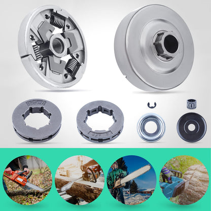 Adefol Clutch Drum Rim Sprocket Kit for Stihl 026 MS260 024 MS240 Chainsaw 325-7 325-8 Replace Parts 112 1160 2051