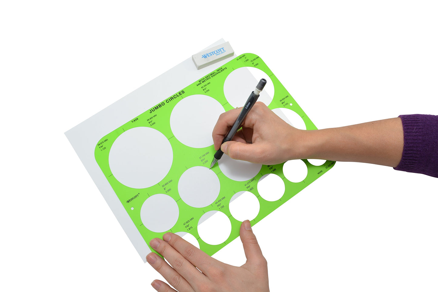 C-Thru Jumbo Circles Template (T-826)