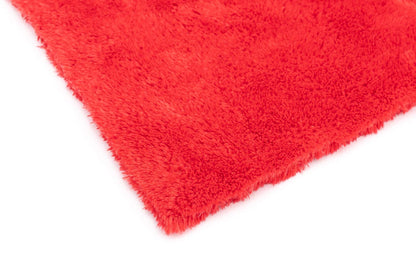 The Rag Company - Eagle Edgeless 500 - Professional Korean 70/30 Blend Super Plush Microfiber Detailing Towels, 500GSM, 16in x 16in, Red (4-Pack)