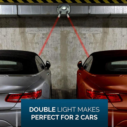 Zone Tech Garage Parking Assist Dual Laser Guide - High-Tech Professional 360 Degree Adjustable to Wider Angles, Sensor With AC Adapter and Battery Backup for Car /Automotive