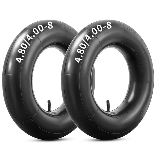 YeYouc Heavy Duty 4.80-8/4.00-8 Inch Replacement Tire Inner Tube, 4.80/4.00-8 Innertube with TR13 Straight Valve for Wheelbarrows, Mowers, wagons and More for 4.80-8 4.00-8 480/400-8 Tires Pack of 2
