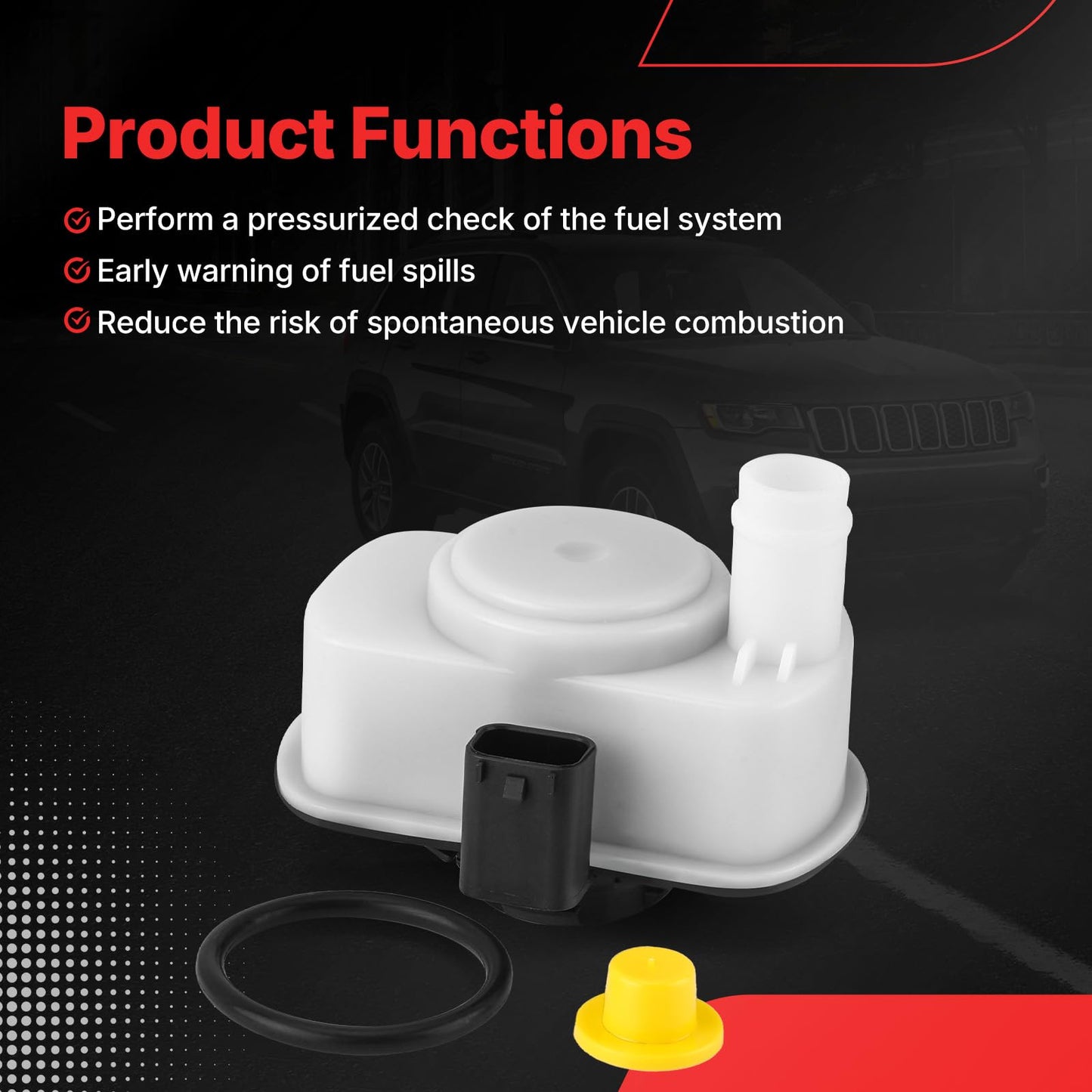 310-219 Evaporative EVAP Emissions System Leak Detection Pump for 2007-2019 Dodge Durango Nitro Ram 1500 Promaster JEEP Liberty Grand Cherokee FIAT 500 Chrysler Aspen