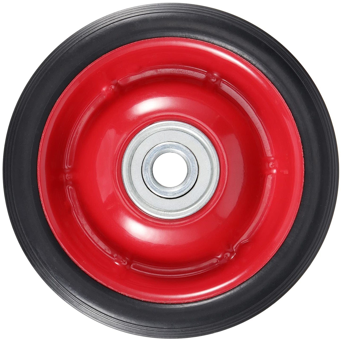 SEUNMUK Solid Rubber Wheel Tire, Hand Truck Replacement Wheels, 4 Pack 5" x 1.5", 1/2 Inch Axle Hole, 88 lbs Capacity for Hand Trucks, Garden Cart, Lawn Cart, Mower