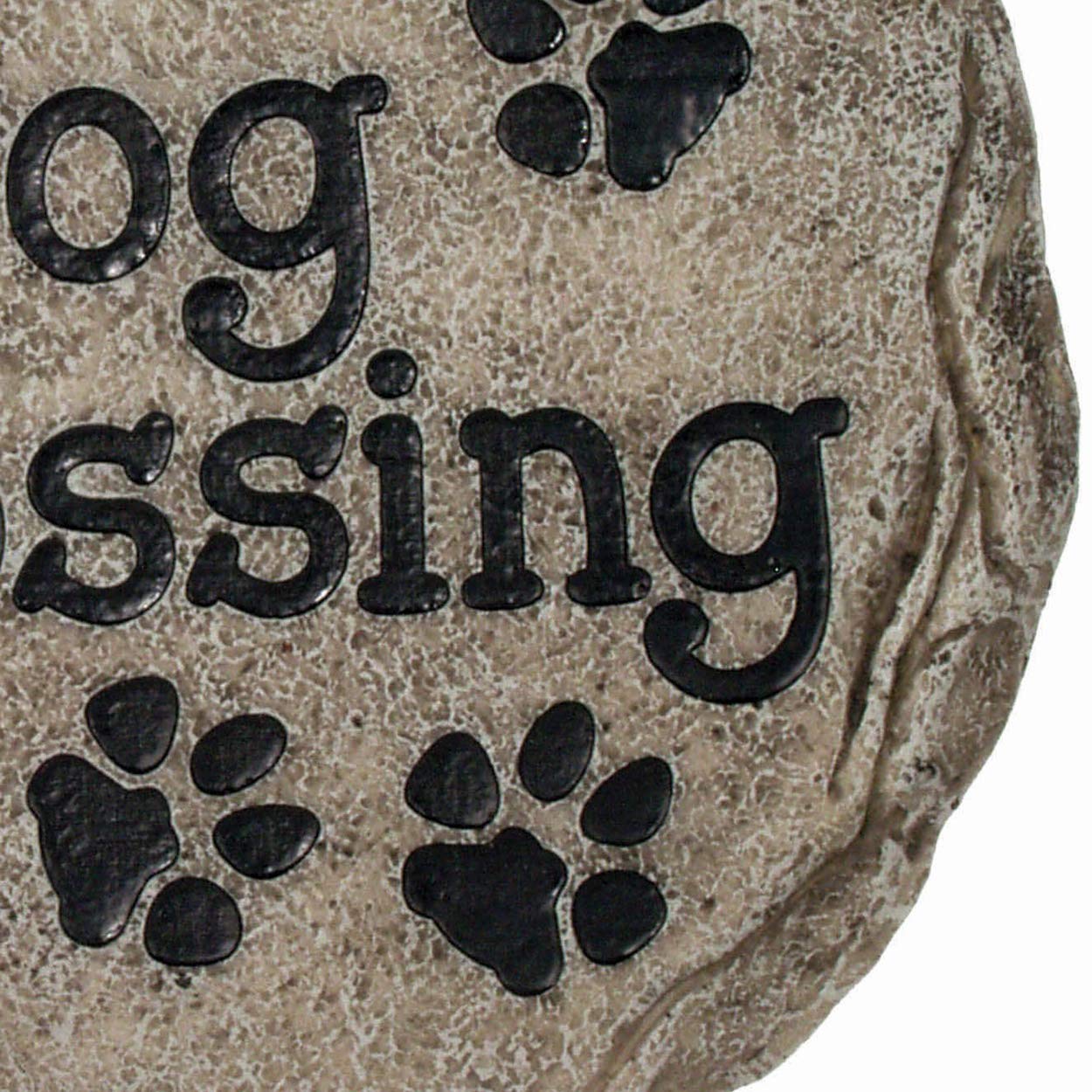 Spoontiques Dog Crossing Stepping Stone Outdoor Garden Décor, Multi, One Size