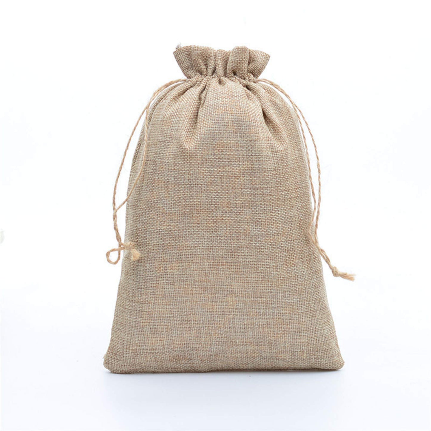 WEWIVODA Burlap Bags, 20 Packs 6.7"x9" Burlap Lined Gift Bag Drawstring Jewelry Pouches Party Favor Linen Pockets for Wedding Birthday Halloween Thanksgiving Christmas New Year DIY Crafts (6.7"x9")