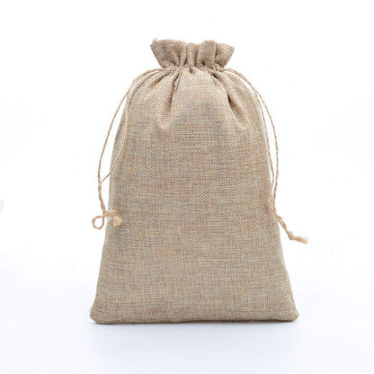 WEWIVODA Burlap Bags, 20 Packs 6.7"x9" Burlap Lined Gift Bag Drawstring Jewelry Pouches Party Favor Linen Pockets for Wedding Birthday Halloween Thanksgiving Christmas New Year DIY Crafts (6.7"x9")