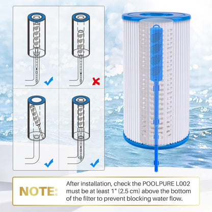 POOLPURE Hot Tub Mineral Stick, Silver Mineral Ion Cartridge, Spa Silver Ion Sanitizer (2 Pack)