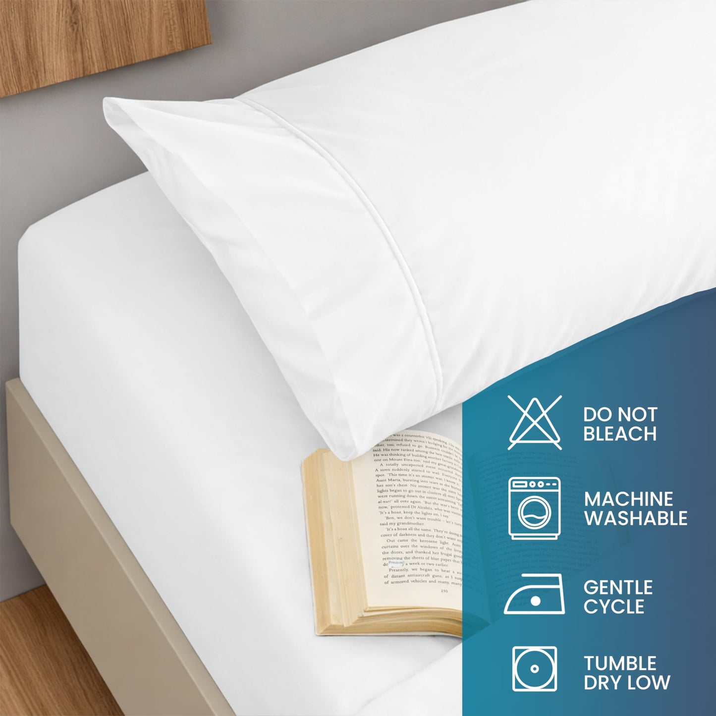 Utopia Bedding King Sheet Set - Brushed Microfiber - Soft Bed Sheets for King Size Bed - Luxury Bedding Sheets with Fitted Sheet, Flat Sheet & 2 Pillow Cases - Deep Pocket (White)