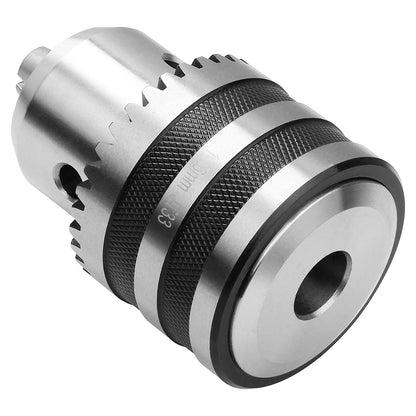 Abuff 1/32"- 5/8" Heavy Duty Drill Chuck Set, Silver Drill Chuck Adapter with Chuck Key MT2 Shank, Drill Press Chuck for Milling Machine